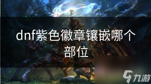 dnf紫色徽章鑲嵌哪個部位