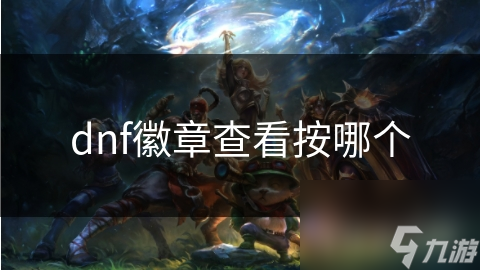 dnf徽章查看按哪個(gè)