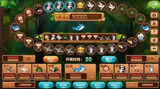 街機森林舞會飛禽走獸無限金幣